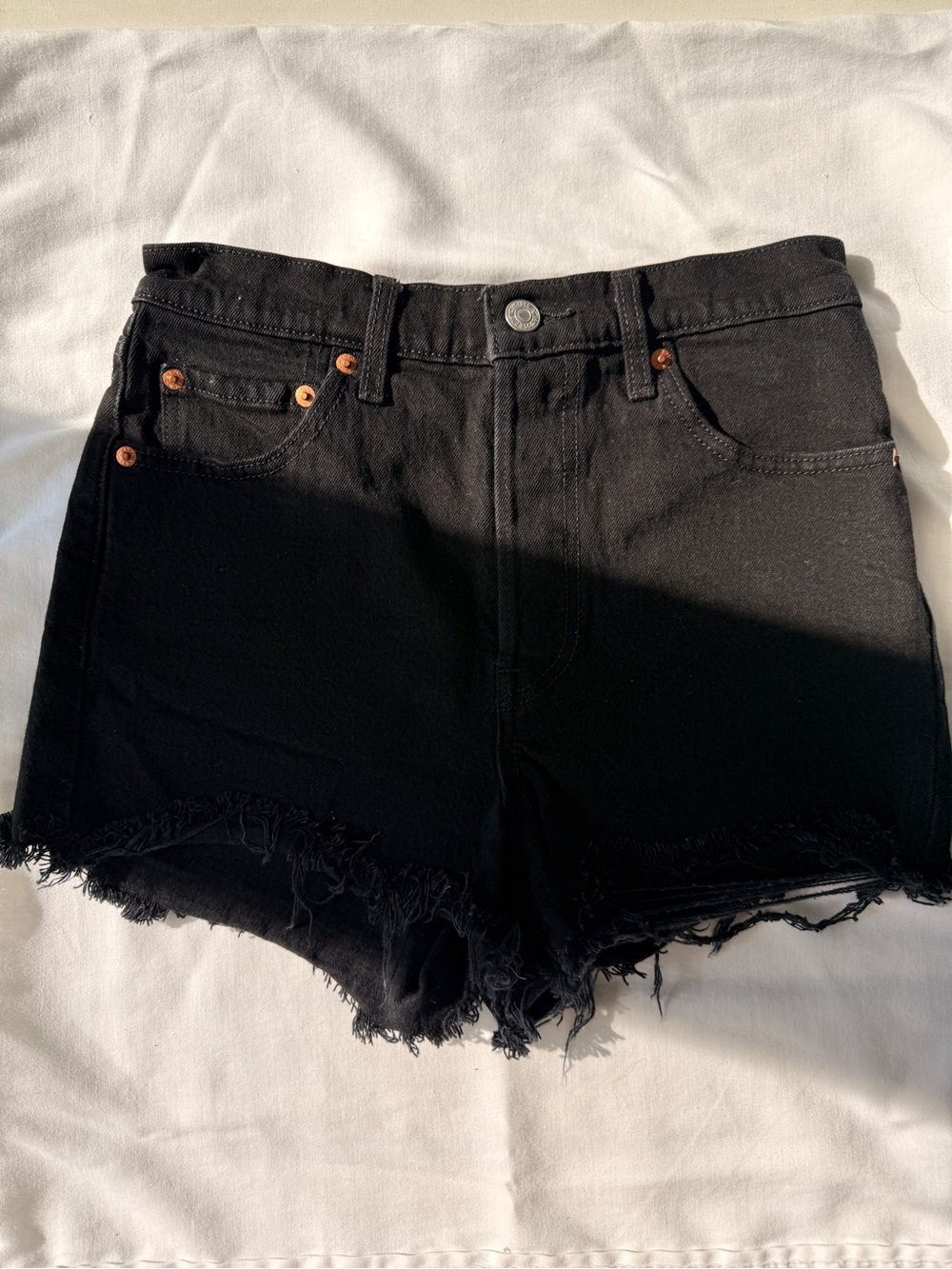Black Levi’s Ribcage Shorts Short Joli Thorax Size 26